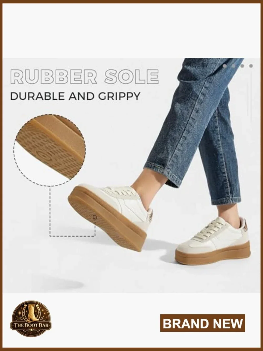 Retro Platform Sneakers - Thick Gum Sole Casual Tennis Skate Shoes